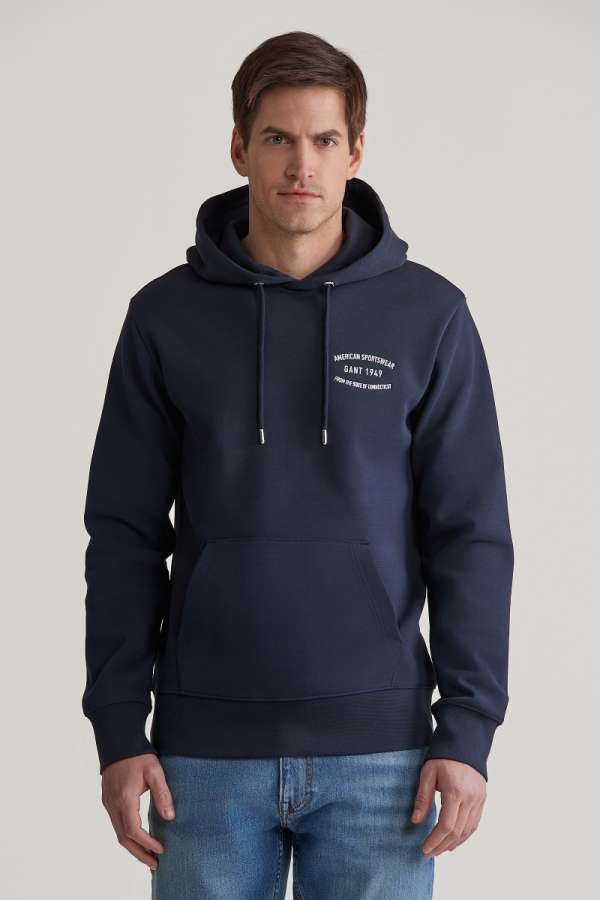 ELEGÍTŐ FELSŐ GANT SALL GRAPHIC SWEAT HOODIE EVENING BLUE