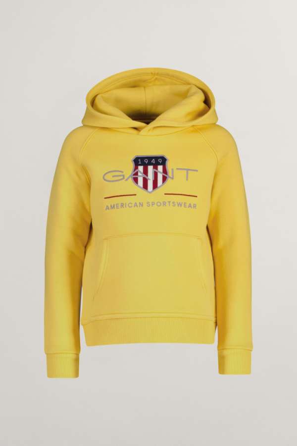 MELEGÍTŐ FELSŐ GANT ARCHIVE SHIELD RAGLAN HOODIE FADED SUNSET