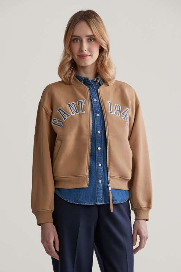 MELEGÍTŐ FELSŐ GANT 1949 ARCH BOMBER SWEAT CARAMEL BEIGE