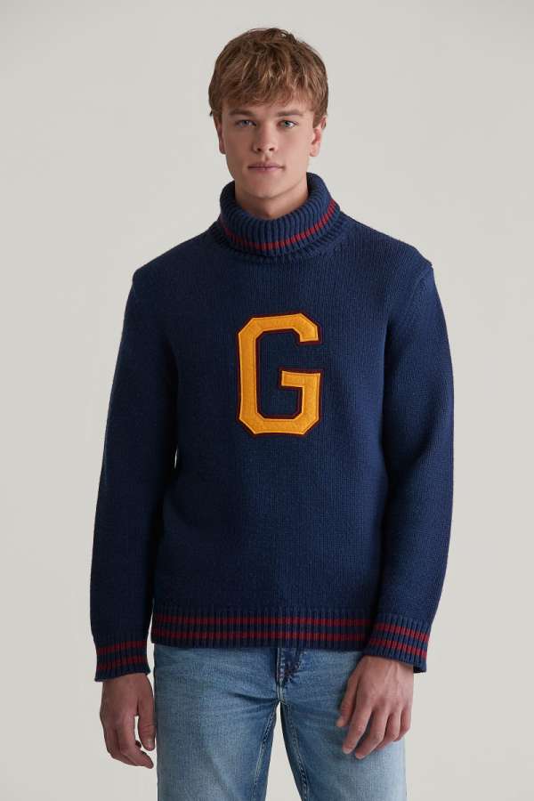 GARBÓ GANT SEASONAL G TURTLENECK EVENING BLUE