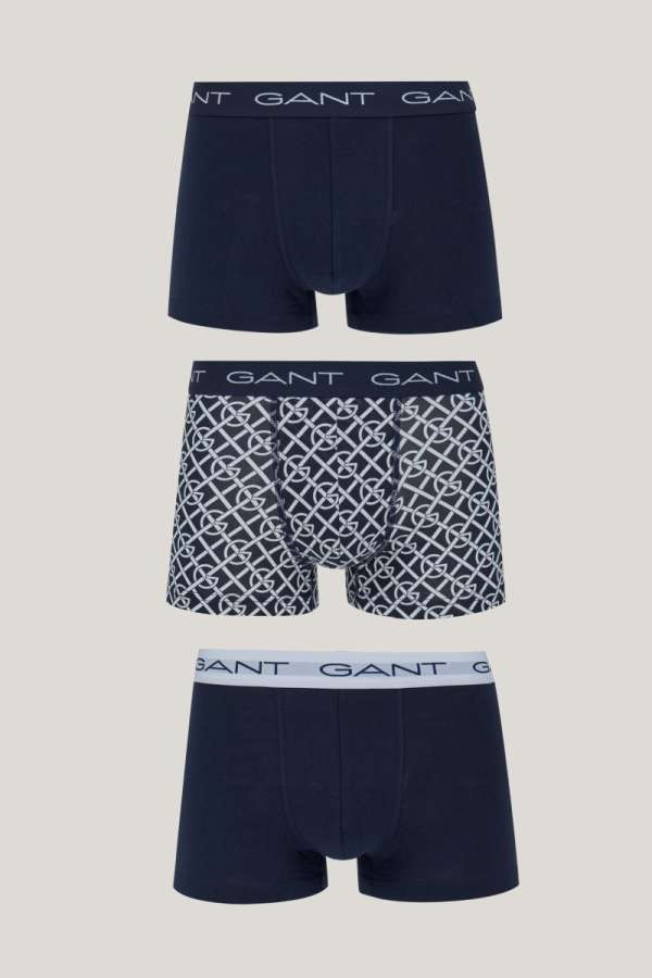 ALÓNEMŰ GANT G PATTERN TRUNK 3-PACK EVENING BLUE