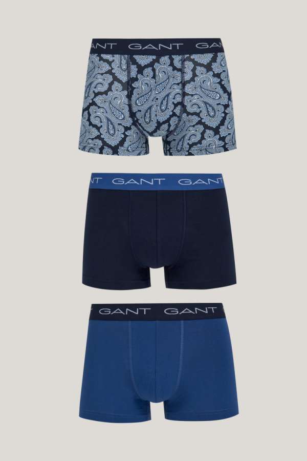 ALSÓNEŰ GANT PAISLEY TRUNK 3-PACK EVENING BLUE