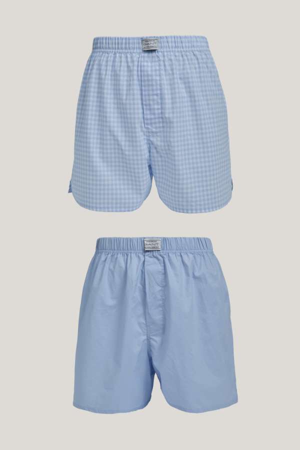 ALÓNEMŰ GANT BOXER HORT 2-PACK LIGHT BLUE