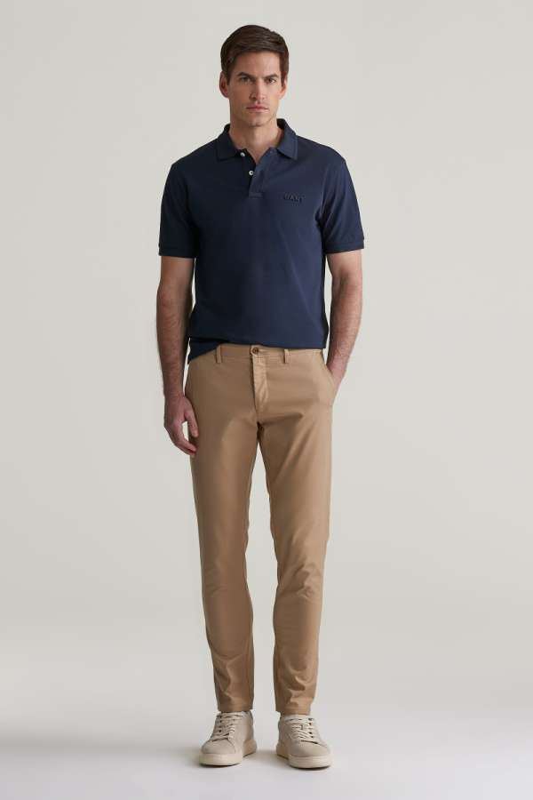 NADRÁG GANT SLIM CHINOS DARK KHAKI