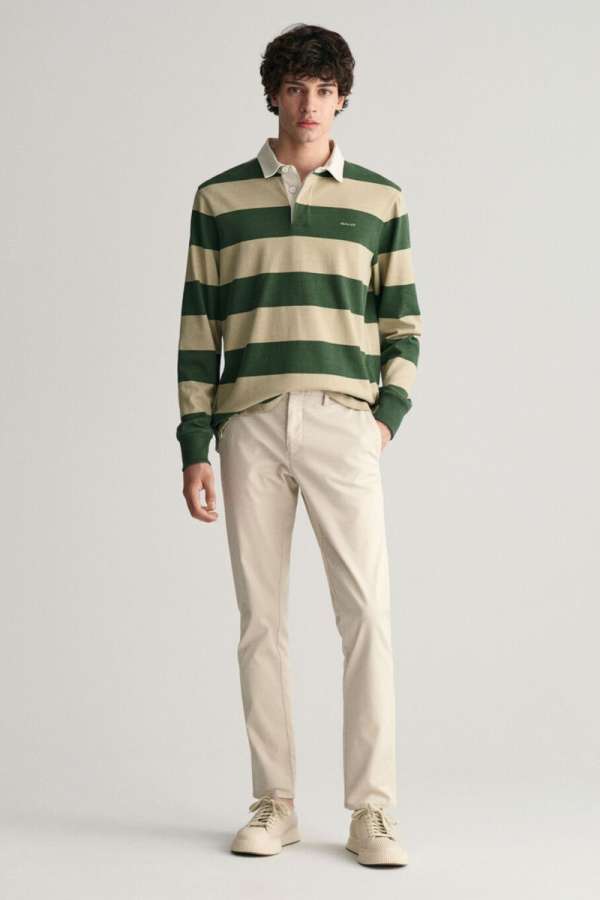 NADRÁG GANT SLIM CHINOS PUTTY