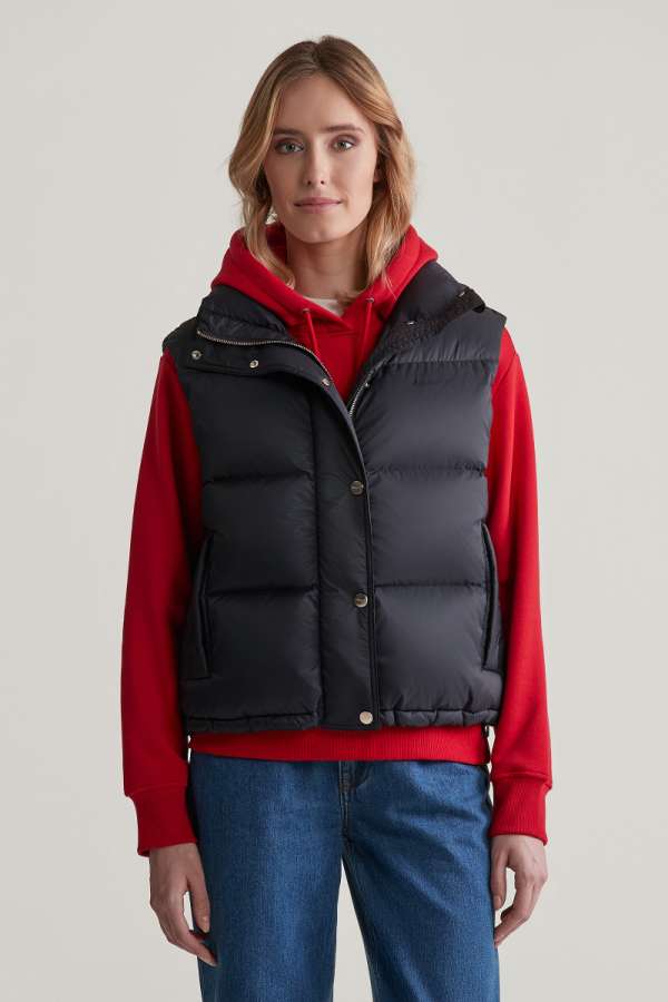 MELLÉNY GANT DOWN VEST BLACK