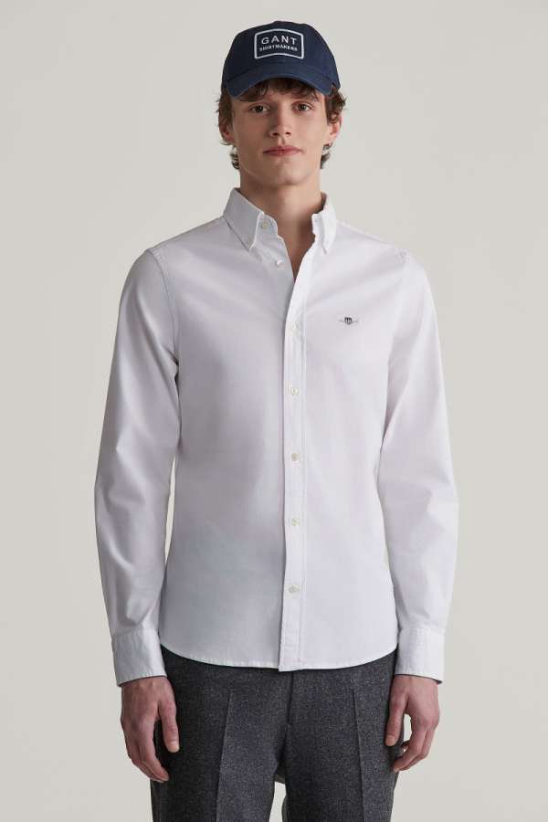 ING GANT LIM OXFORD TRETCH HIRT WHITE