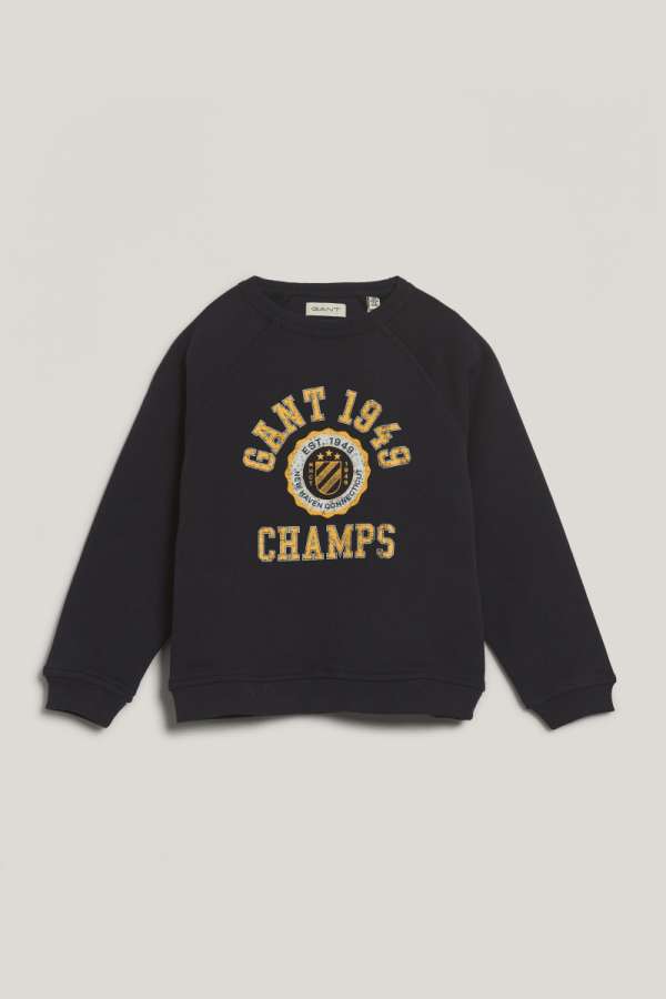 MELEGÍTŐ FELSŐ GANT 1949 RAGLAN C-NECK EVENING BLUE