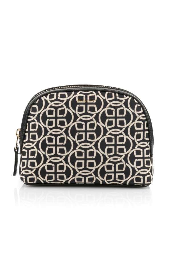 KOZMETIKAI TÁSKA GANT G PATTERN FABRIC MAKE UP BAG BLACK