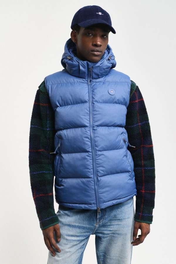 ELLÉNY GANT ACTIVE CLOUD VEST VINTAGE BLUE