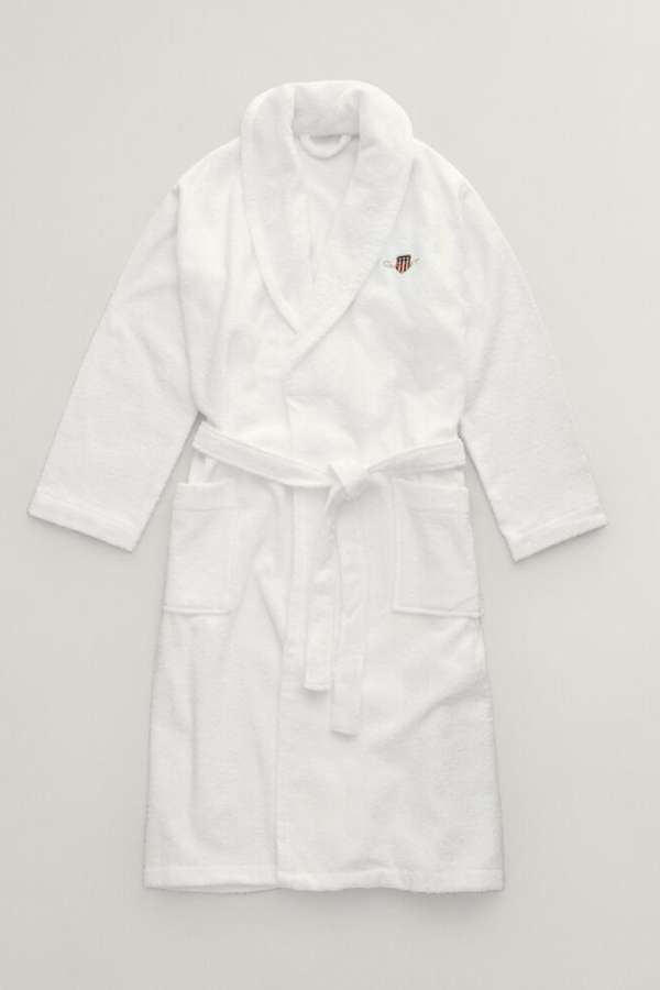 FÜRDŐKÖPENY GANT ARCHIVE SHIED TERRY ROBE WHITE