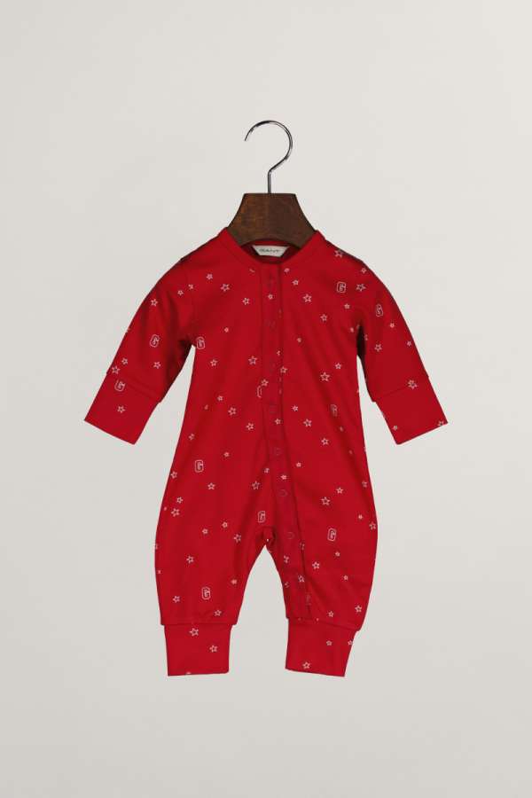 PIZSAMA GANT STAR AND G PRINTED PAJAMA RUBY RED