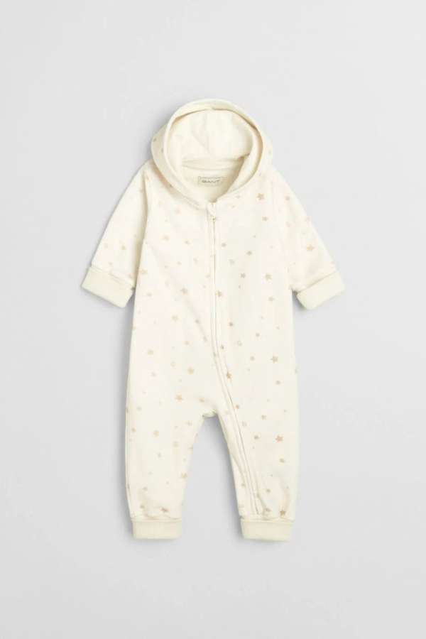 MELEGÍTŐ FELSŐ GANT PRINTED VELOUR ONE PIECE EGGSHELL