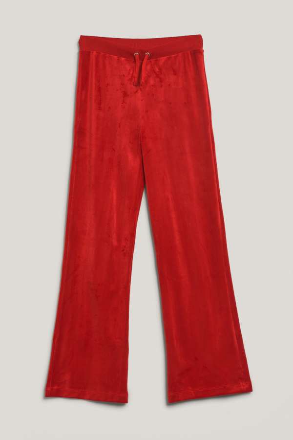 TRÉNINGNADRÁG GANT STRAIGHT LEG VELOUR PANTS RUBY RED