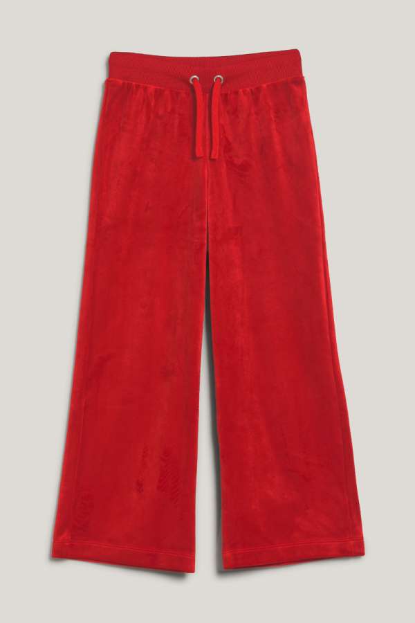 TRÉNINGNADRÁG GANT STRAIGHT LEG VELOUR PANTS RUBY RED