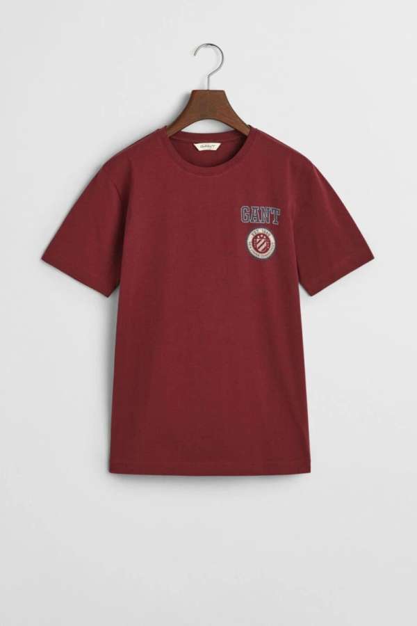 PÓLÓ GANT 1949 T-SHIRT WINE RED