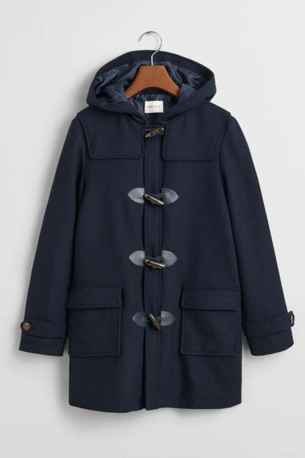 KABÁT GANT WOOL DUFFEL EVENING BLUE