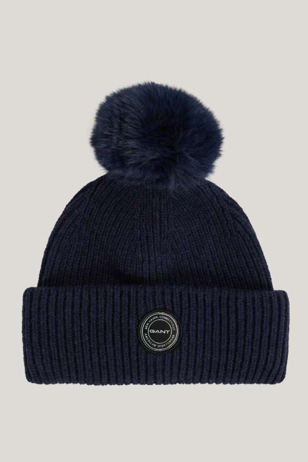 SAPKA 7-16 ÉVES GANT POM BEANIE CLASSIC BLUE