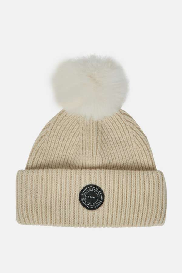 SAPKA 7-16 ÉVES GANT POM BEANIE CREAM