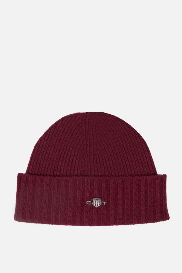 SAPKA 7-16 ÉVES GANT SHIELD WOOL BEANIE WINE RED