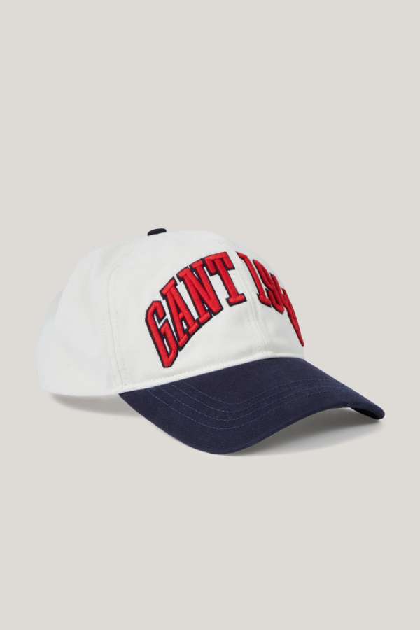 SAPKA GANT 1949 VARSITY ARCH COTTON CAP EGGSHELL