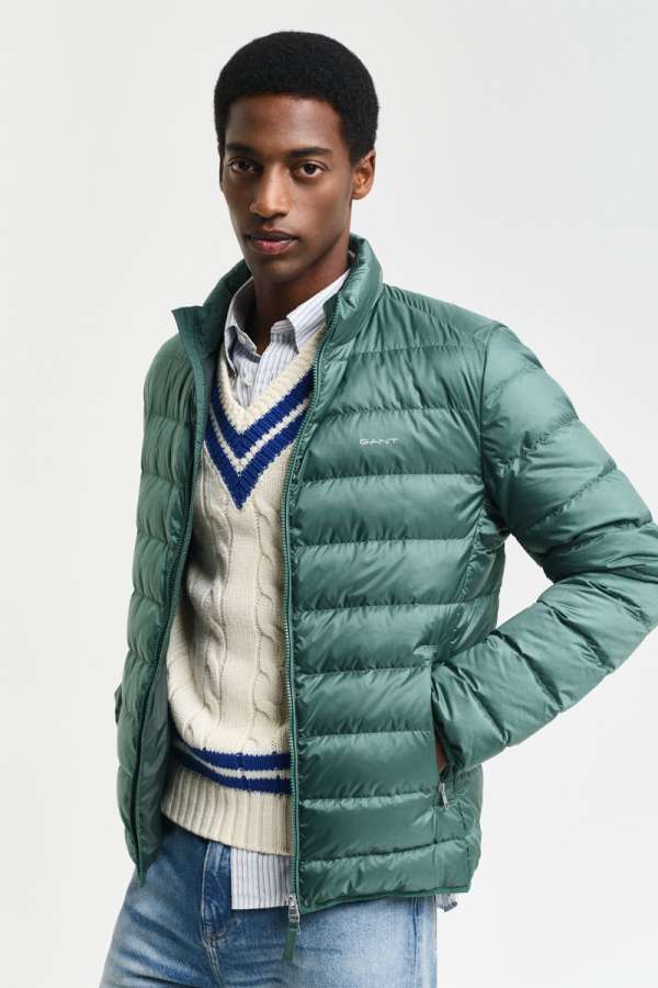 DZEKI GANT LIGHT DOWN JACKET WOODY GREEN