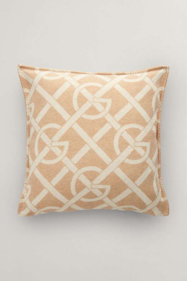 DÍSZPÁRNAHUZAT GANT G-PATTERN CUSHION 50X50 DRY SAND