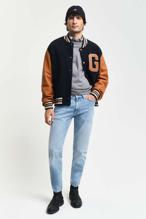 FARMER GANT EXTRA SLIM ACTIVE RECOVER JEANS SEMI LIGHT BLUE WORN IN