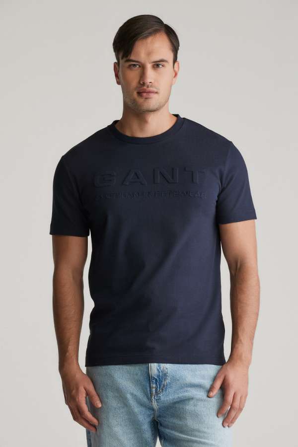 PÓLÓ GANT EMBOED  THIRT EVENING BLUE