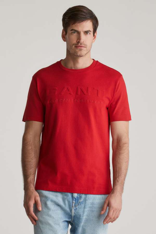 PÓLÓ GANT EMBOED  THIRT RUBY RED