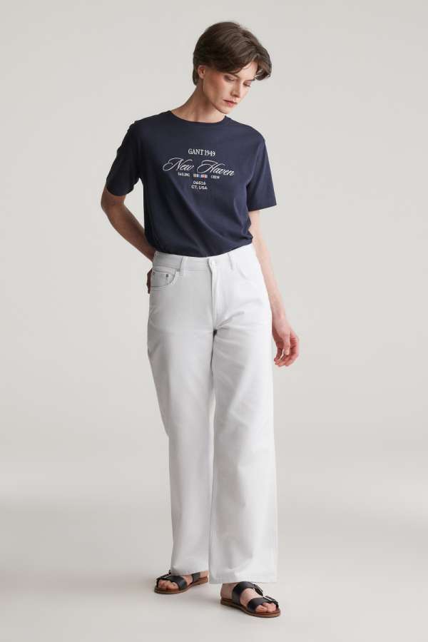 FARMER GANT REL STRAIGHT WHITE JEANS EGGSHELL