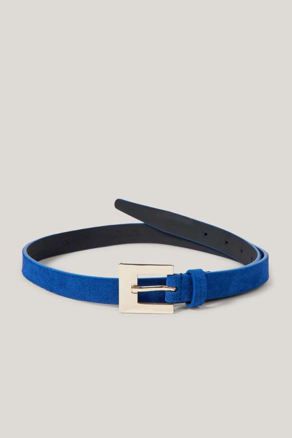 ÖV GANT SLIM SUEDE BELT COLLEGE BLUE