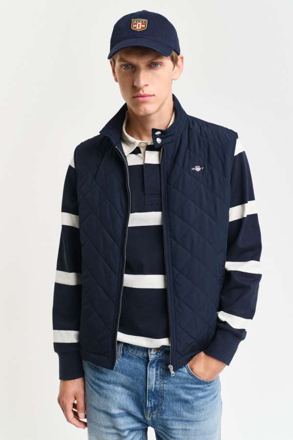 MELLÉNY GANT QUILTED WINDCHEATER VET EVENING BLUE