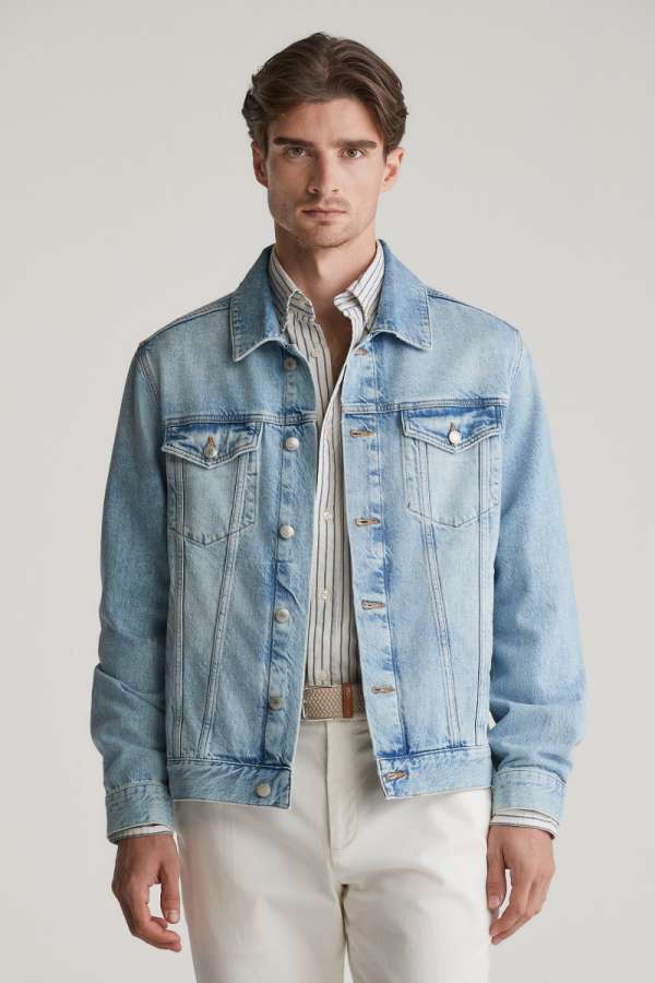 DZSEKI GANT DENI JACKET LIGHT BLUE VINTAGE