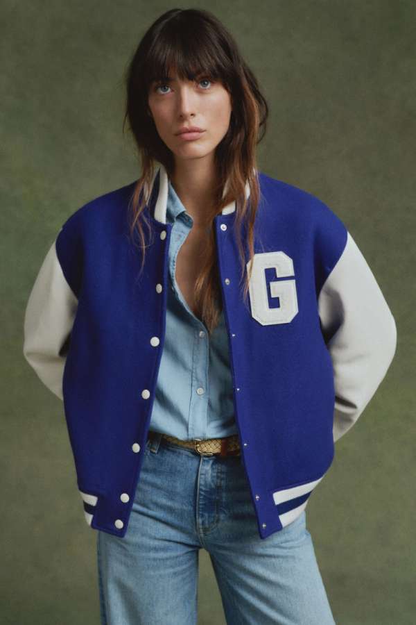 DZEKI GANT VARITY JACKET COLLEGE BLUE