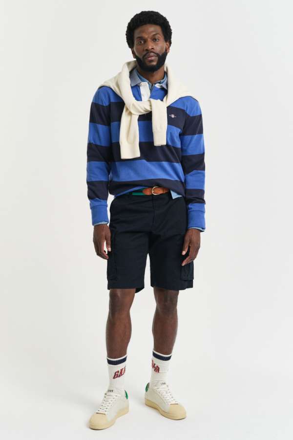 RÖVIDNADRÁG GANT RELAXED TWILL CARGO SHORTS BLACK