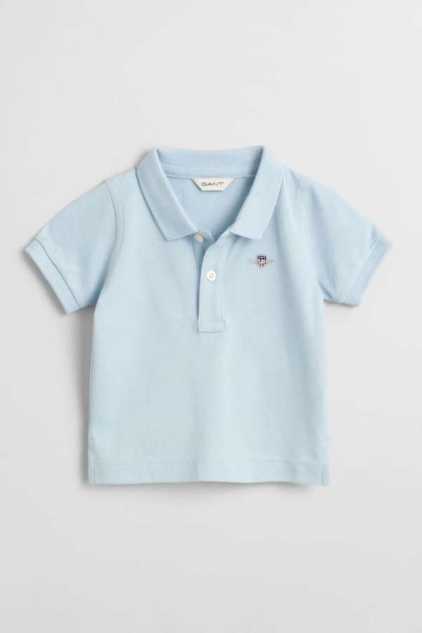 PÓLÓ GANT SHIELD PIQUE SS RUGGER CALMING BLUE