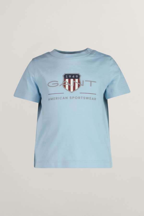 PÓLÓ GANT ARCHIVE SHIELD SS T-SHIRT CALMING BLUE