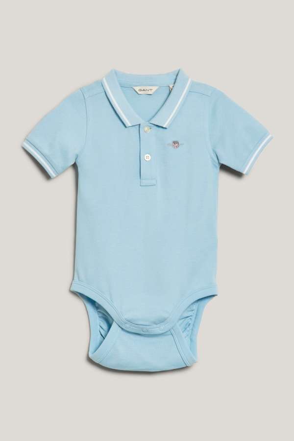 BODY GANT CONTRAST TP PIQUE BODY CALMING BLUE