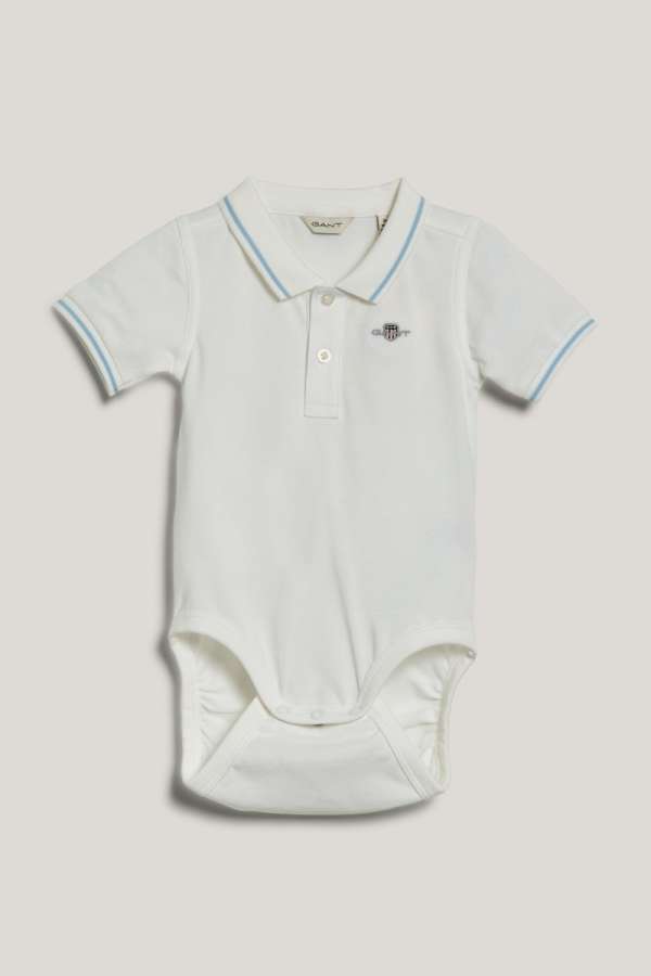 BODY GANT CONTRAST TP PIQUE BODY WHITE