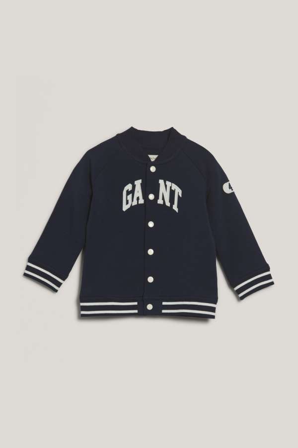 DZSEKI GANT VARSITY SWEAT JACKET MARINE