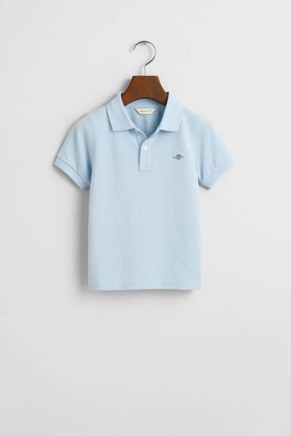 PÓLÓ GANT SHIELD SS PIQUE CALMING BLUE