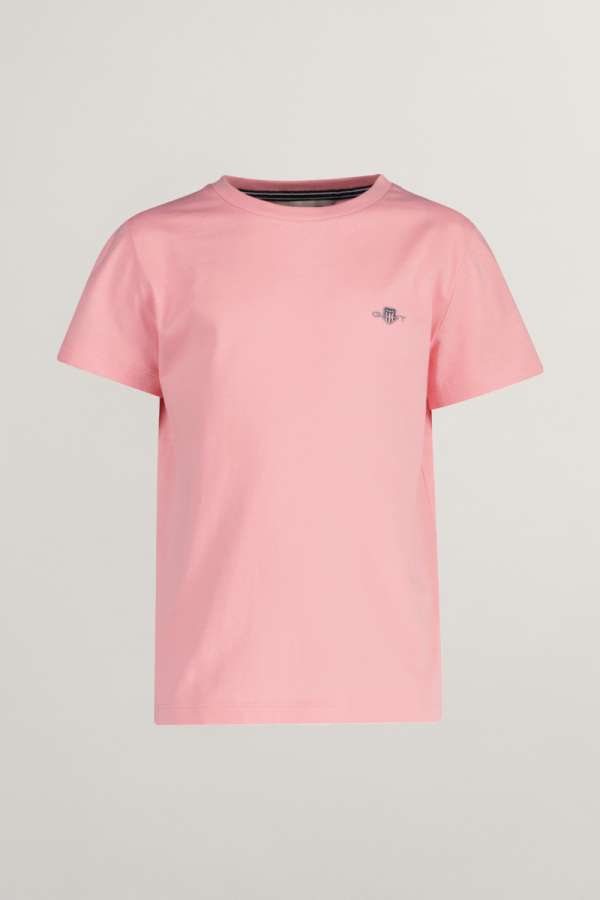 PÓLÓ GANT SHIELD SS T-SHIRT GERANIUM PINK