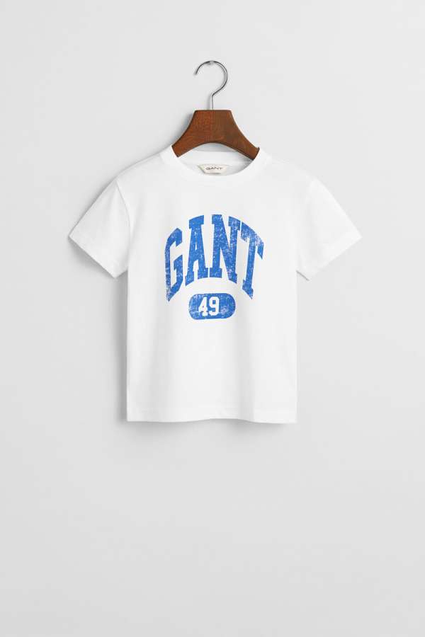 PÓLÓ GANT 49 ARCH RELAXED T-SHIRT WHITE