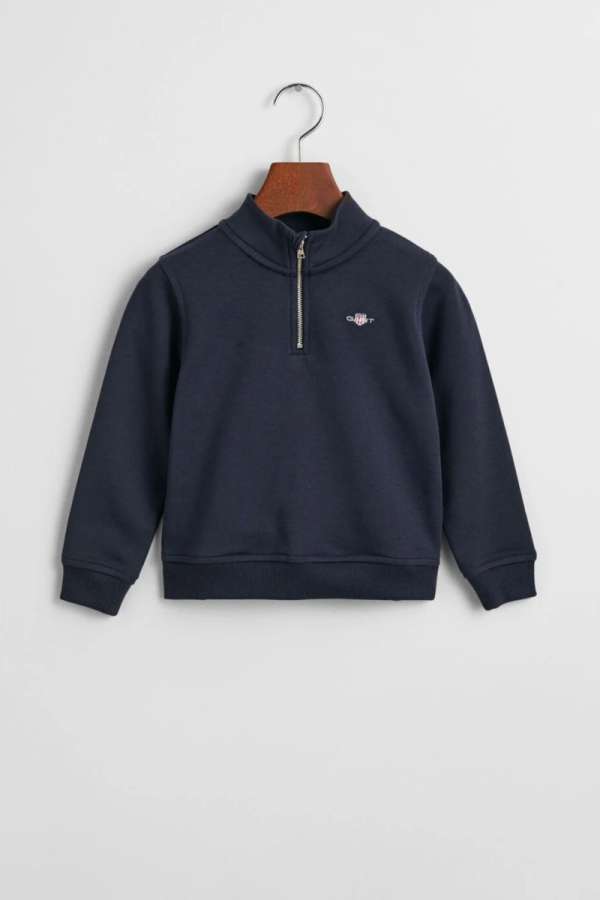 MELEGÍTŐ FELSŐ GANT SHIELD HALF ZIP SWEAT EVENING BLUE