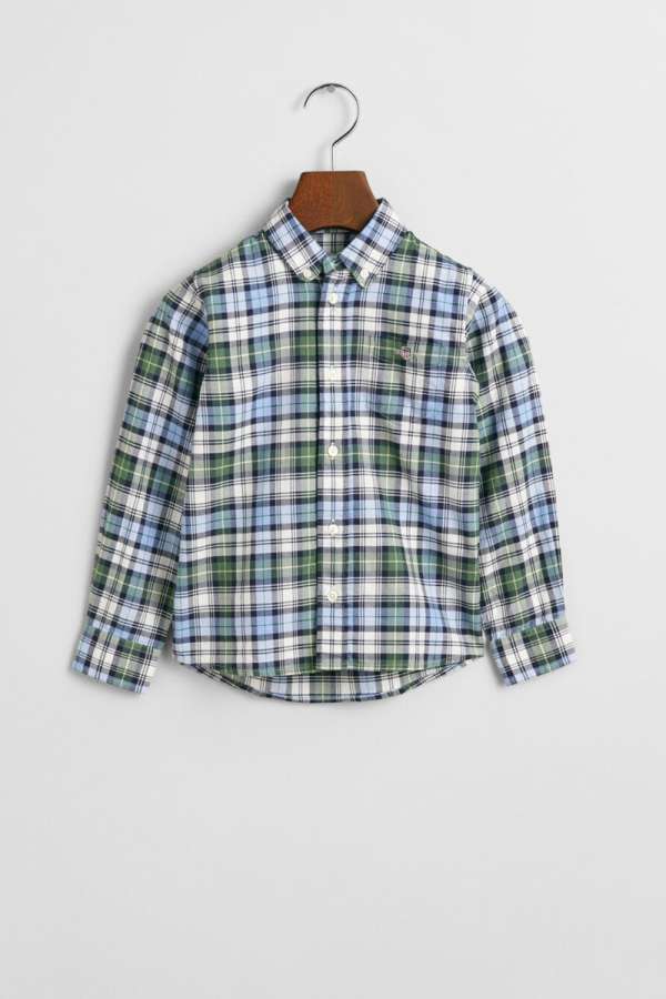 ING GANT ARCHIVE OXFORD CHECKED SHIRT CLEAR SKY