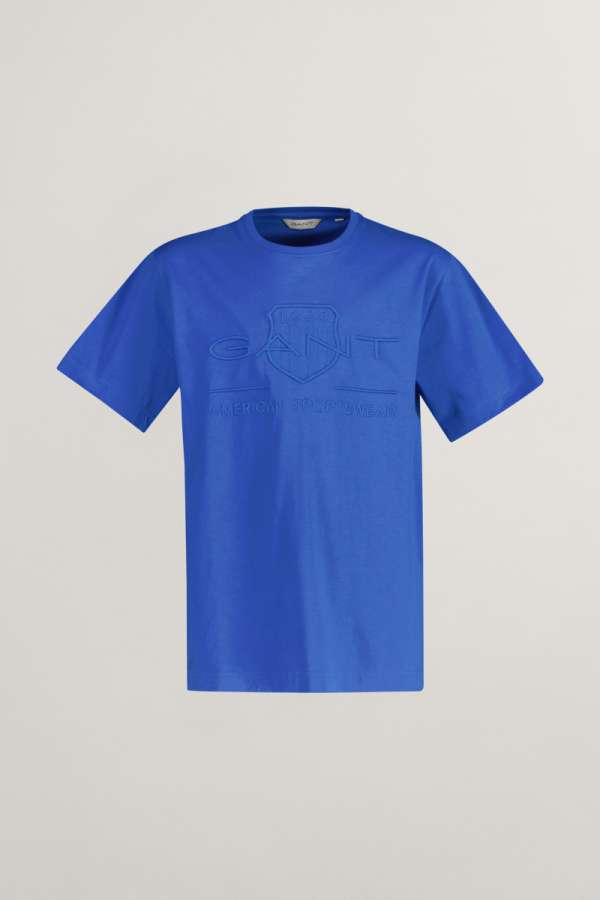PÓLÓ GANT TONAL AS SS T-SHIRT GREECE BLUE