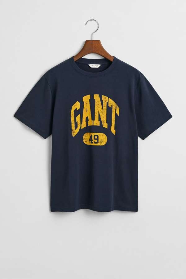 PÓLÓ GANT 49 ARCH RELAXED T-SHIRT EVENING BLUE