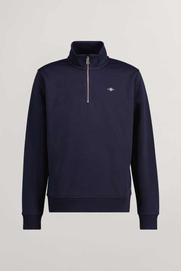 MELEGÍTŐ FELSŐ GANT SHIELD HALF ZIP SWEATSHIRT EVENING BLUE