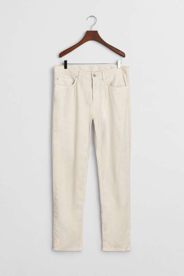FARMER GANT SLIM COT/LINEN JEANS PUTTY